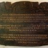 Pamiątkowa tablica poświęcona przez bpa Jana Wątrobę 5 czerwca 2017 r. w 75. rocznicę tragicznych wydarzeń