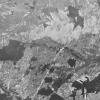 Ta sama linia kolejowa na niemieckim zdjęciu lotniczym z 1944 r.
